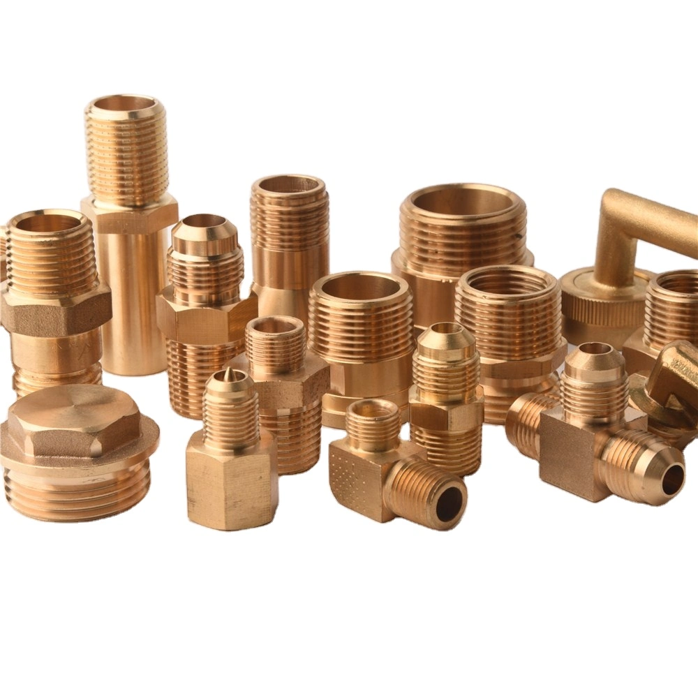 China Brass Male Female Thread Copper Plumbing System Sanitary Elbow Pipe Two Way Cross Tee Fittings