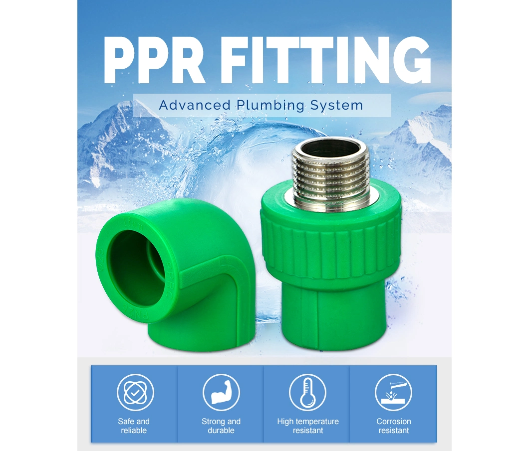 Ifan Customized PPR Pipe Fitting Green Pn25 Plumbing PPR Fitting for Water