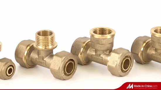 Brass PE Compression Male Elbow Fittings for PE/PPR Pipe