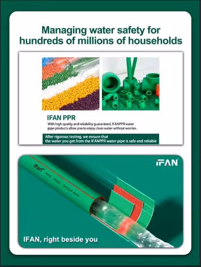 Ifan Wholesale Factory PPR Pipe Fitting 20 - 110mm Pipe Fitting for Water Use